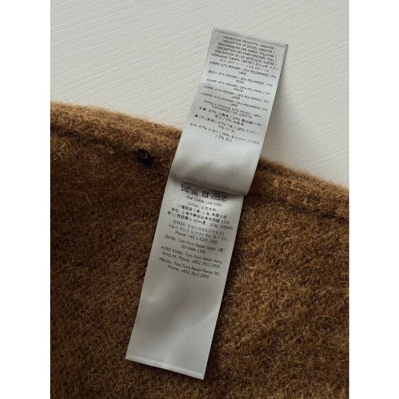 Tom Ford Mohair Blend Turtleneck Sweater Brown - Picture 7 of 7